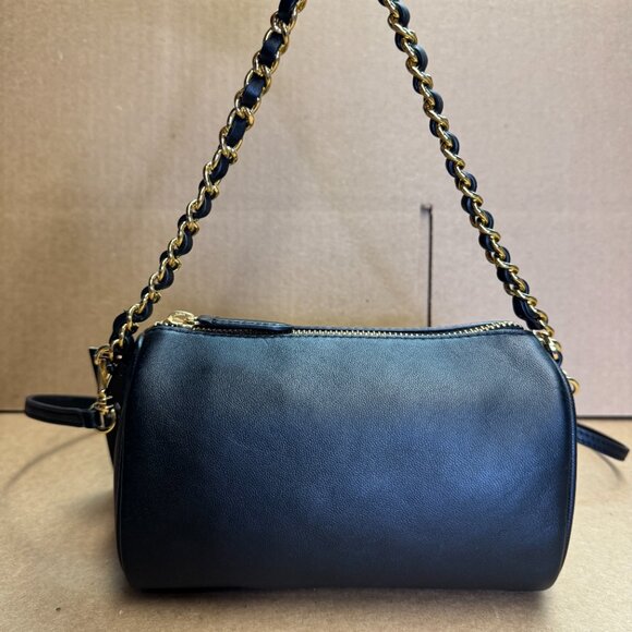 Ralph Lauren Emelia Mini Nappa Leather Shoulder Bag - Black - Picture 5 of 9